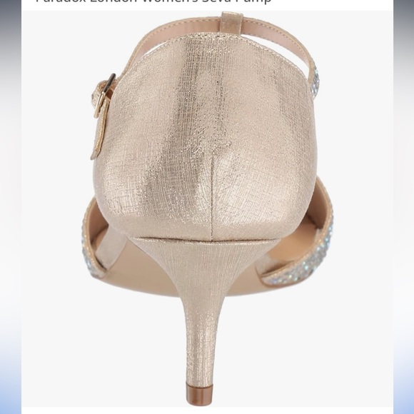 NEW Paradox London Pink Seva Sparkle Rhinestone Strappy Heels (PLXX006) - Picture 3 of 6